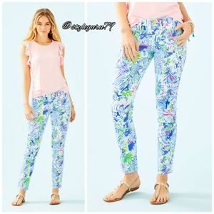 NWT, Lilly Pulitzer, South Ocean Printed Skinny Pants